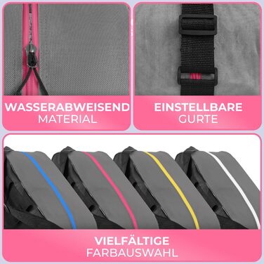 Сумка для ковзанів STYNGARD Montreal (Чорно-рожева) - для ковзанів та роликів, міцна тканина