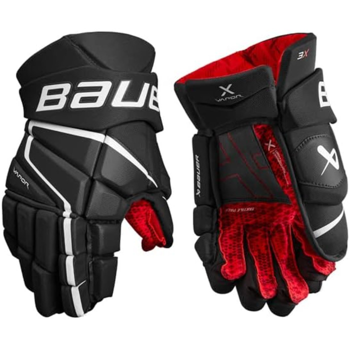 Хокейні рукавички Bauer Vapor 3X 13'' чорні/білі для підлітків