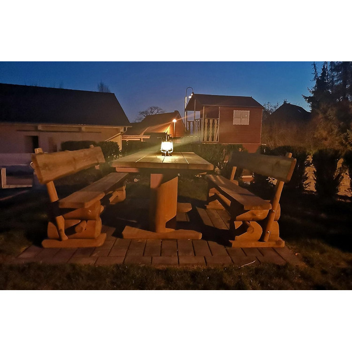 Ліхтар кемпінговий LED ChiliTec 23 см, регулювання яскравості, вінтажний дизайн, мідь