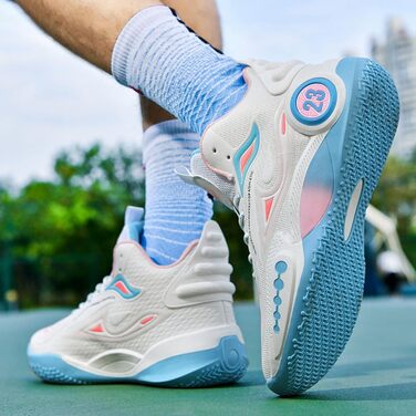 Баскетбольні кросівки High Top з антиковзким покриттям, легкі та зручні. Білі (44 EU, вузька колодка)