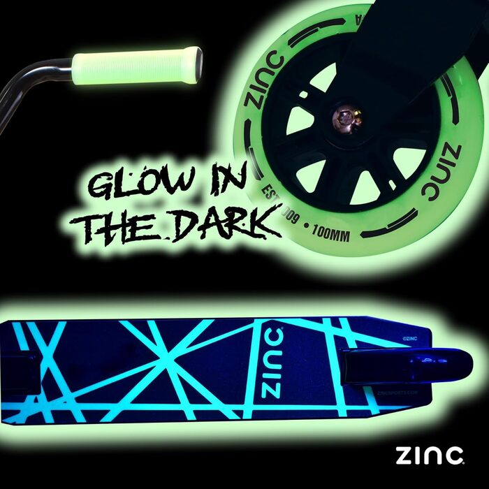 Дитячий роликовий викручувач Thunderglow: легкий, з професійним кермом, ABEC-підшипниками та колесами 100 мм, світиться в темряві