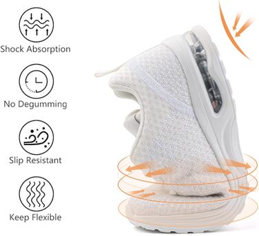 Жіночі кросівки для бігу Hitmars: спортивне взуття з повітряною подушкою, дихаюче, з антиковзкою підошвою, легкі, для бігу по вулицях, фітнесу, ходьби, розмір EU 42