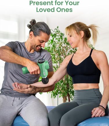 Масажер для м'язів RENPHO Active Massage Gun - масажний пістолет для глибоких тканин, зелений