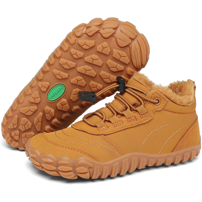 Дитячі зимові шкарпетки-черевики Saguaro, теплі, з підкладкою, для прогулянок, розмір 26-36, коричневі