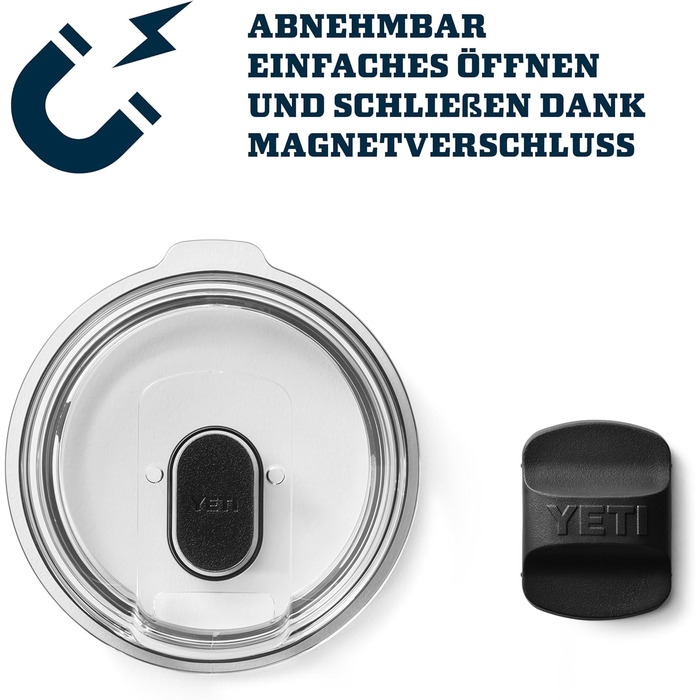 Термокружка YETI Rambler 10 oz (295 мл) з кришкою MagSlider, нержавіюча сталь, вакуумна ізоляція, Navy