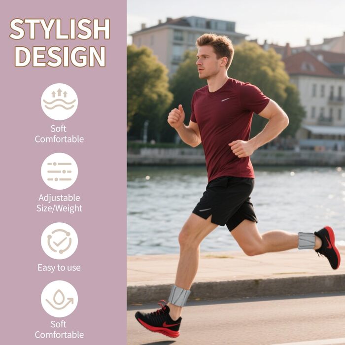 Набір кишенькових вагів KOOOGEAR (2 шт.) для фітнесу, бігу, тренувань (0,5 кг * 2)