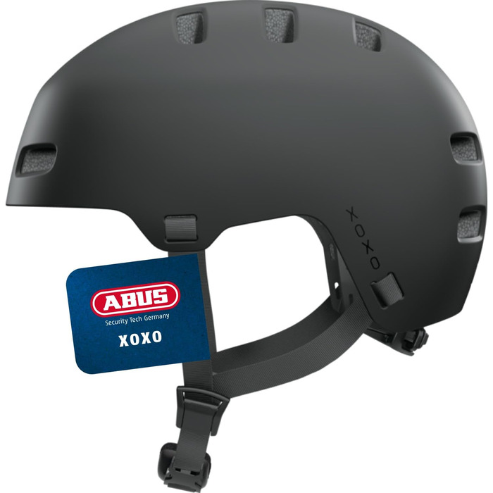 Шолом ABUS XOXO для велосипедистів, скейтбордистів та ковзанярів - чорний, розмір M (54-58 см)