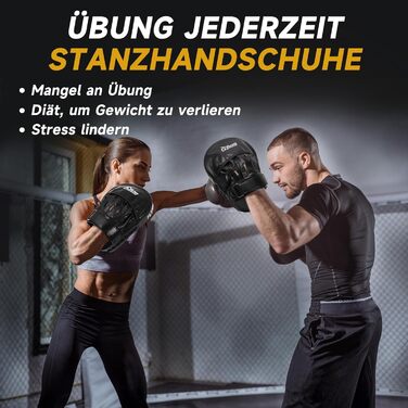 Боксерські подушки Pratzen для MMA, кікбоксингу, карате, тайського боксу, тхеквондо (чорні)