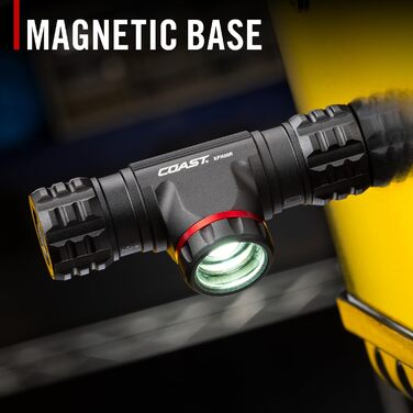 Coast XPH30R - налобний ліхтар з регулюванням фокусу, 1200 люмен, USB-C, акумулятор, магнітна база, чорний