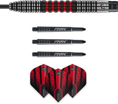 Дартс WINMAU Joe Cullen Special Edition, 90% вольфрам, 21 г, сталевий наконечник, з оперенням і стрижнями