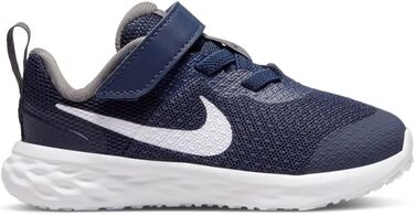Дитяче спортивне взуття Nike Revolution 6 NN (TDV) для гімнастики, 21 EU, темно-синій, білий, сріблястий