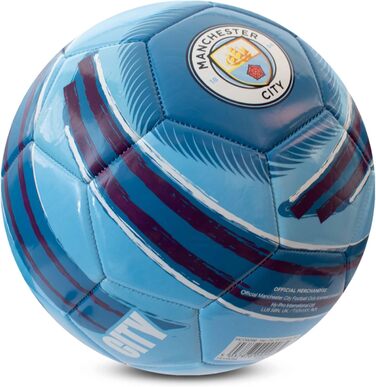 М'яч для футболу Hy-Pro Cyclone | Офіційно ліцензований Манчестер Сіті | Розмір 5 | Тренувальний, ігровий, колекційний | Для дітей та дорослих