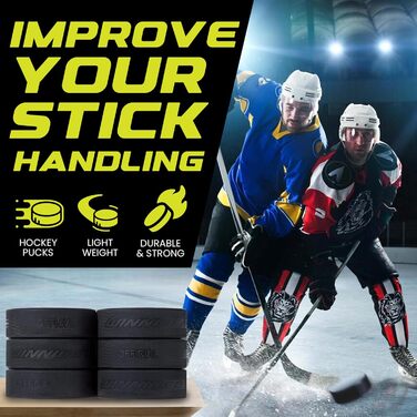 Ковзанкові шайби Winnwell, чорні, набір 18 шт., 170 г, офіційний розмір, для тренувань та відпрацювання навичок