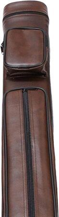 Чохол для кия Billard з 4-ма відділеннями, коричневий, з PU-шкіри