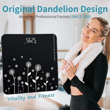 Ваги Vitafit для людей: цифрові, точні, до 182 кг, чорні