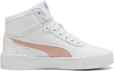 Кросівки PUMA Carina 3.0 Mid для жінок, 39 EU, білий, рожевий кварц, золотий
