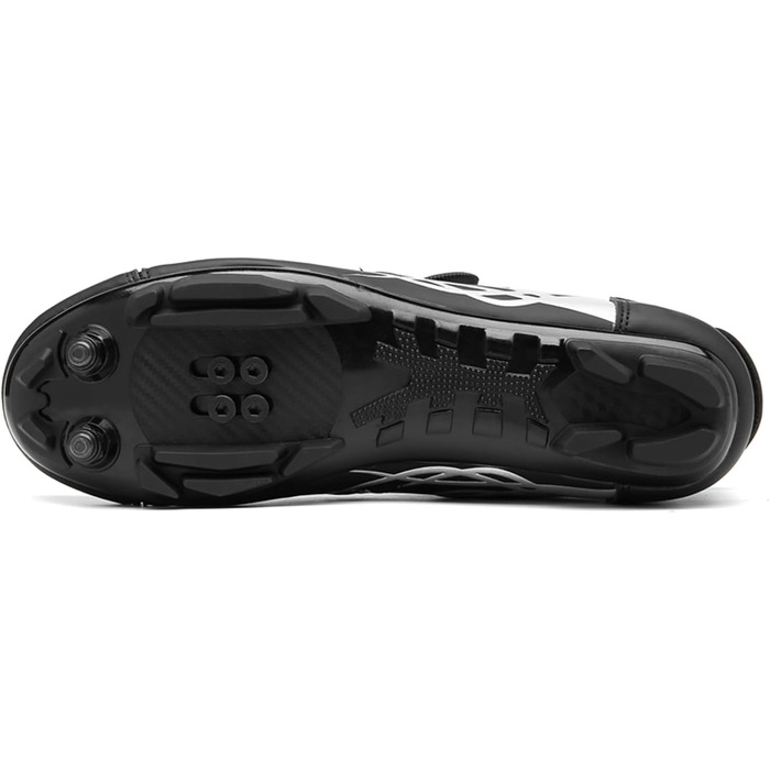 Чоловічі велотуфлі для катання на гірському велосипеді, MTB, для їзди, сумісні з SPD, дихаючі (42 EU, Black A)