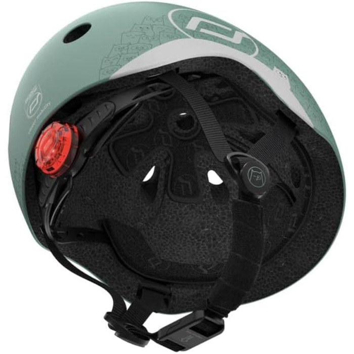 Дитячий шолом Scoot&Ride XXS, рефлективний, лісовий зелений
