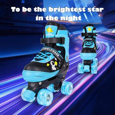 Дитячі ролики Kinder Rollschuhe, блакитні, регульовані, для дівчаток та хлопчиків, розмір 32-36 EU