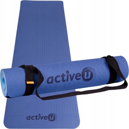 Килимок для фітнесу Activeu 183 см x 61 см, синій