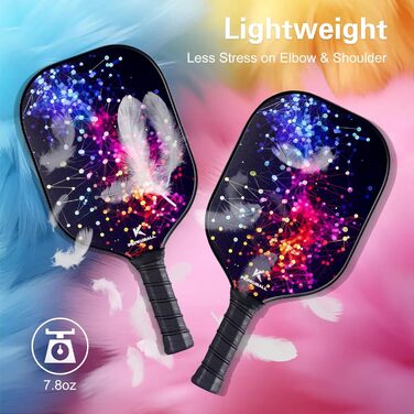 Набір для піклболу: ракетки та лопатки з фібергласовою поверхнею (WB03-4STARLIT SKY)