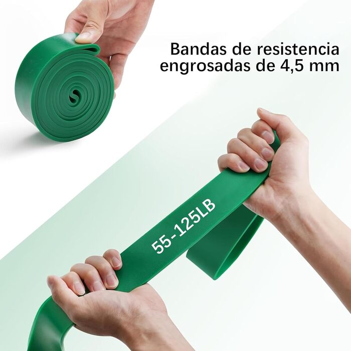 Набір фітнес-гумок 5 шт., гумки для тренувань 15-125 lbs, для дому, йоги, силових тренувань, з сумкою для зберігання