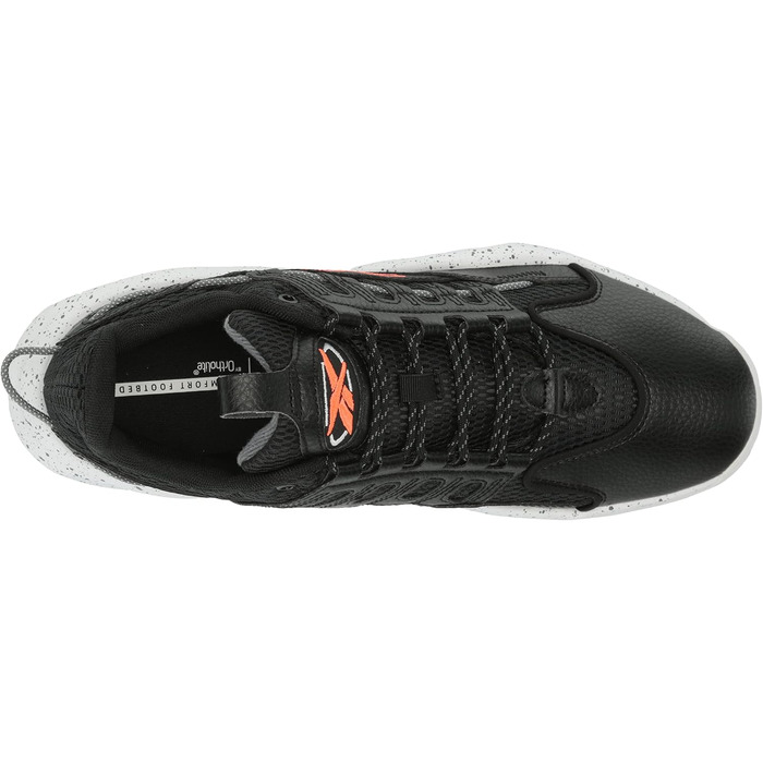 Баскетбольне взуття Reebok Unisex Lösung Mitte (36/38.5 EU, Чорний, Білий, Помаранчевий)