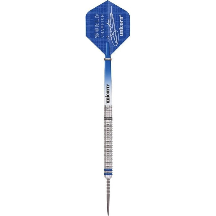 Дартс Unicorn Gary Anderson 2019, 90% вольфрам, 21 г, сині, чемпіонський набір
