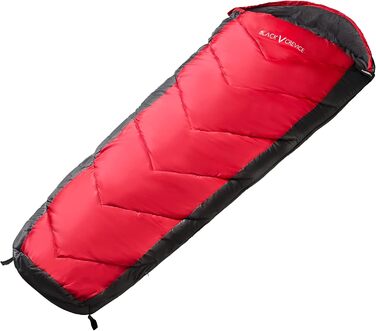 Червоний спальний мішок Kinder Schlafsack для дітей, 165 см, дихаючий та водонепроникний, для кемпінгу, з чохлом для зберігання