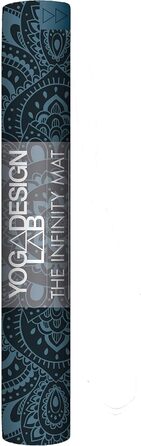 Килимок для йоги Yoga Design Lab Infinity 5мм, екологічний, антиковзкий, з ременем для перенесення, мандала бірюзовий