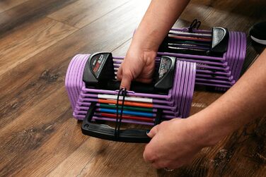 PowerBlock Sport 24: Регульовані гантелі, 1,4-10,9 кг, сталевий корпус, для дому