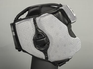 Захист голови Paffen Sport Star MESH для спарингу – Легкий та міцний, для боксу, муай-тай, кікбоксингу. Чорний/Білий S/M