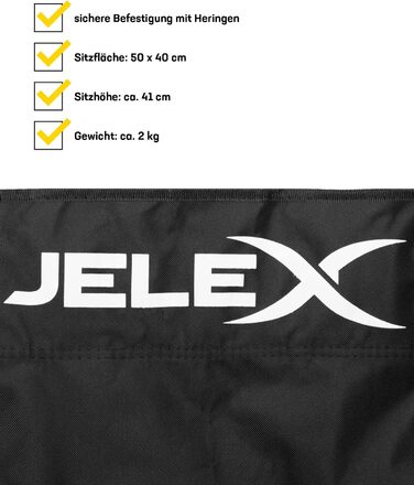 Кемпінговий стілець JELEX Expedition зі спинкою, підлокітниками та тримачем для напоїв, легкий у складанні. Водо- та брудовідштовхуючий, колір: зелений