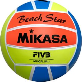 Волейбольний м'яч Mikasa Beach Star, неон-жовтий/неон-оранжевий