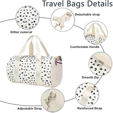 Сумка балерина для дівчаток, танцювальна сумка, спортивна сумка для дітей, сумочка для дівчаток (бежева)