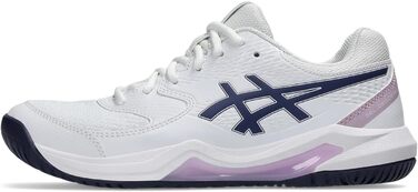 Жіночі тенісні кросівки ASICS Dedicate 8 Біло-срібні (41.5 EU)