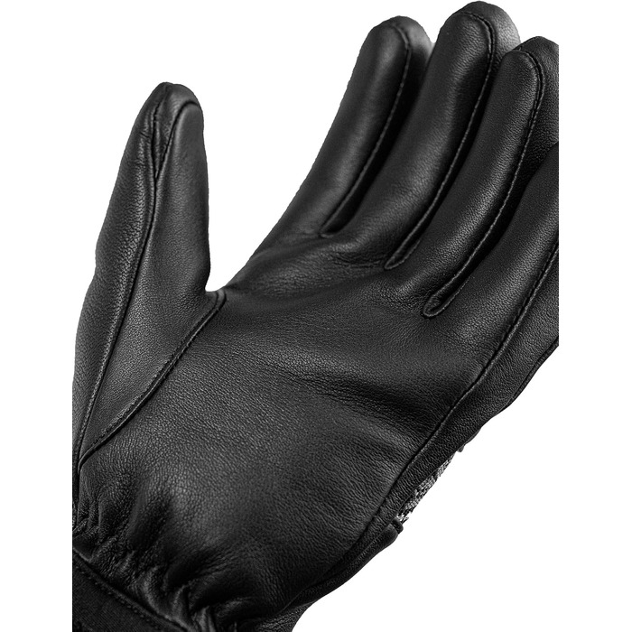 Жіночі гірськолижні рукавички Reusch з натуральної шкіри, водонепроникні та теплі (чорно-сірі, розмір 7.5)
