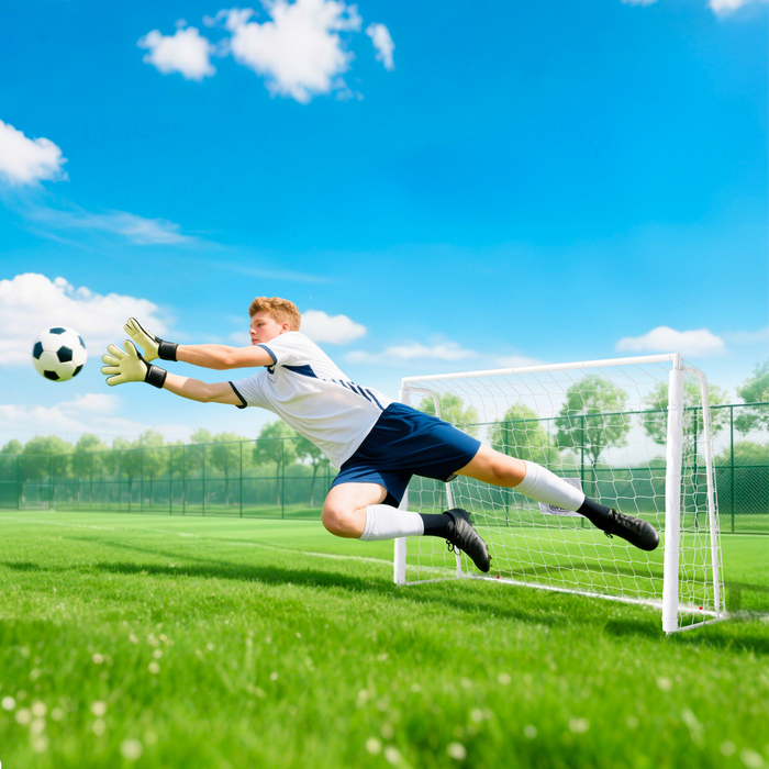 Дитячі ворота для футболу, мітки цілі, амортизуючі накладки, для саду, 186x123 см, білі