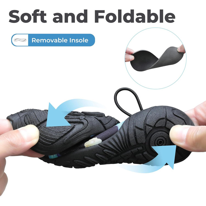 Дитячі шльопанці Mishansha для плавання та басейну, дихаючі, антиковзкі, розмір 24-35, блакитний/чорний