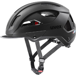 Велосипедний шолом Uvex Stride Style, універсальний, чорний матовий, 59-61 см, індивідуальне регулювання розміру, надійний та безпечний