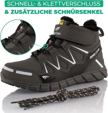 Черевики для піших прогулянок для жінок та чоловіків, зимові, з підкладкою, сірі та білі (43 EU)