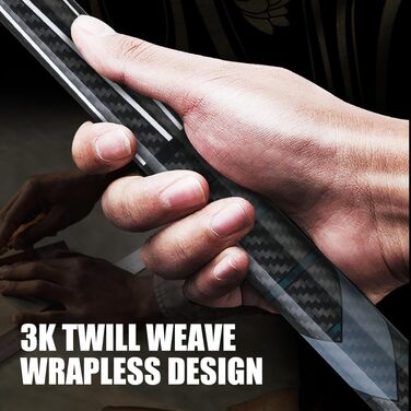 CRICAL Більярдний кий з карбону, 147 см, професійний, з'єднання 3/8 x 8, наконечник 12.5 мм, CL-01 Set