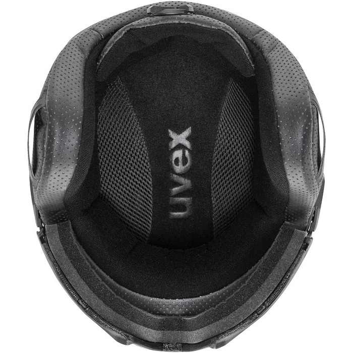 Лижний та сноуборд шолом uvex Instinct Visor з інтегрованим візором, регульований, чорний матовий, для жінок і чоловіків, 56-58 см