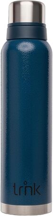 Термос trnk Outdoor Polar 2, 1600 мл, нержавіюча сталь, блакитний, BPA-free, 40 годин збереження тепла, 2 чашки, для походів, можна мити в посудомийній машині