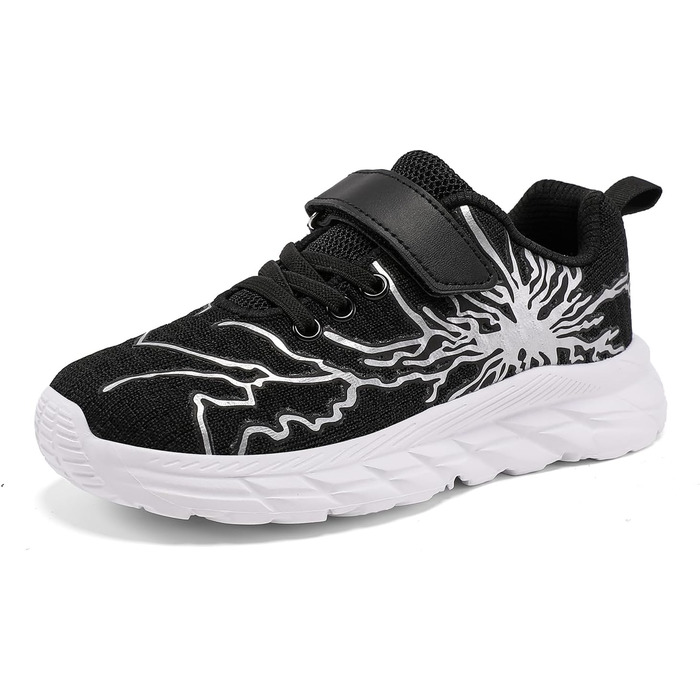 Дитячі спортивні кросівки для хлопчиків та дівчаток. Легкі, дихаючі кросівки для тенісу, бігу та фітнесу. Чорний, зелений, чорний/сірий кольори. Розмір EU 28