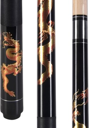 Більярдний кий ASKA Golden Dragon з ірландського льону, 13 мм багатошарова тверда вершина, вага 538 г