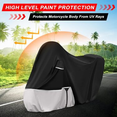 Водонепроникний чохол для мотоцикла Piaggio Vespa GTV GTS GT60/125/200/250/300 (з багажником), 420D Oxford, для зберігання на вулиці