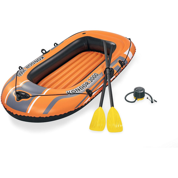 Надувний човен Bestway Kondor 2000, 188x98x30 см, для 1 дорослого і 1 дитини, комплект