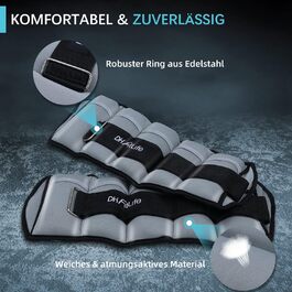 Набір манжет для ніг DH FitLife 2шт. (2*2,5 кг + 2*4,5 кг) для силових тренувань