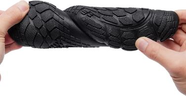 Водні черевики Raqua для жінок та чоловіків: дихаючі, швидковисихаючі, для плавання, басейну та пляжу. Розмір 39 EU, колір чорний. Модель Wz119